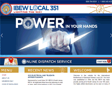 Tablet Screenshot of ibew351.org